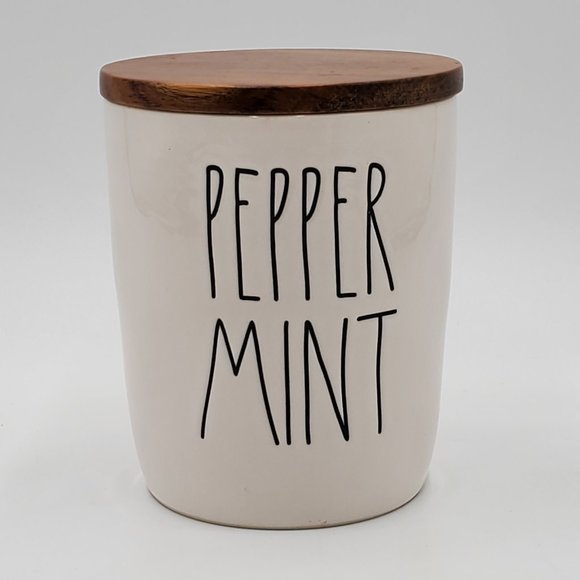 Rae Dunn PEPPERMINT Lidded Canister - Picture 2 of 12